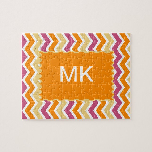 Puzzle Vibrante ZigZag tribal (Horizontal)