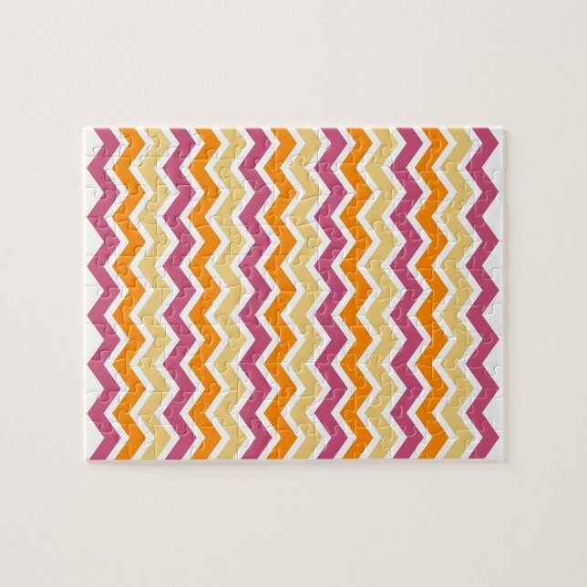 Puzzle Vibrante ZigZag tribal (Horizontal)