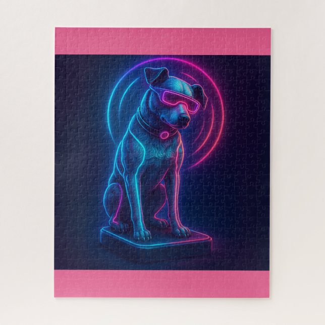 Puzzle Víctor Perro futurista Nipper RCA (Vertical)