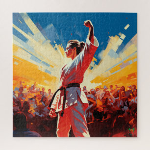 Puzzle Victoria Kick: Momento Campeón de Taekwondo