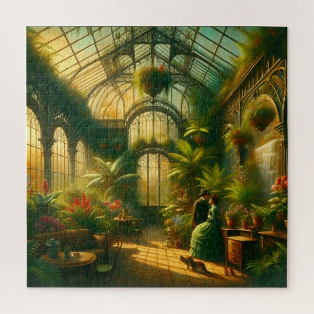 Puzzle Victorian Greenhouse Lovers Conservatory Garden (Vertical)