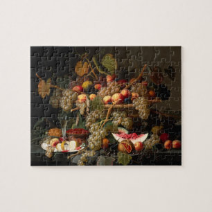 Puzzle Vida con aceite de uva en lienzo