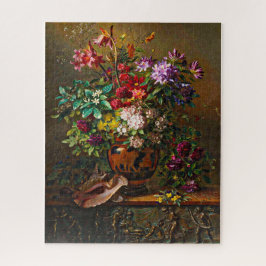Puzzle Vida con flores en la vasa griega Van Os 1817