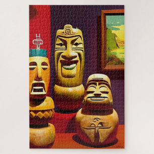 Puzzle Vida cubierta de Tiki, Ken Gage Art