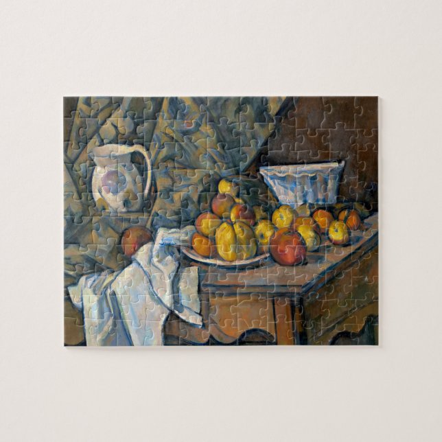 Puzzle Vida de Paul Cezanne el | aún con las manzanas y (Horizontal)