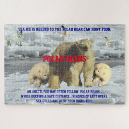 Puzzle Vida del oso polar de 20" x 30", 1014 piezas