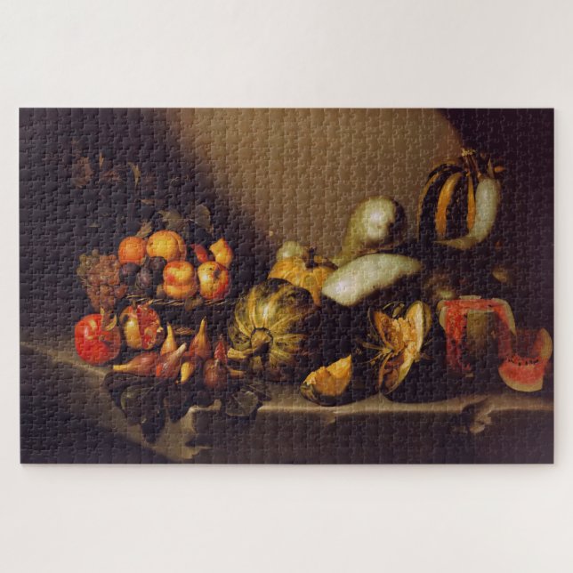 Puzzle Vida fija con fruta (1603) - Caravaggio (Horizontal)