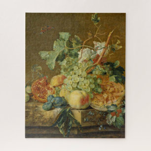 Puzzle Vida fija con fruta Jan Van Huysum 1700