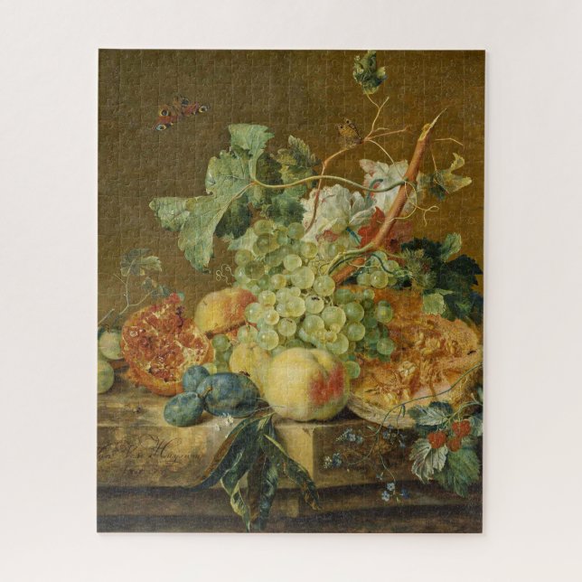 Puzzle Vida fija con fruta Jan Van Huysum 1700 (Vertical)