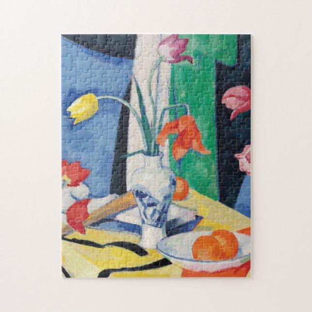Puzzle Vida fija con tulipanes | Samuel John Peploe (Vertical)