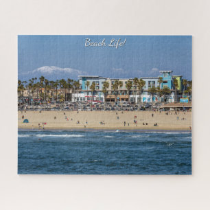 Puzzle Vida playera! Huntington Beach con el límite de ni