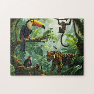 Puzzle Vida silvestre de la selva tropical