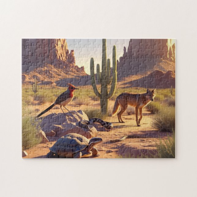 Puzzle Vida silvestre del desierto (Horizontal)