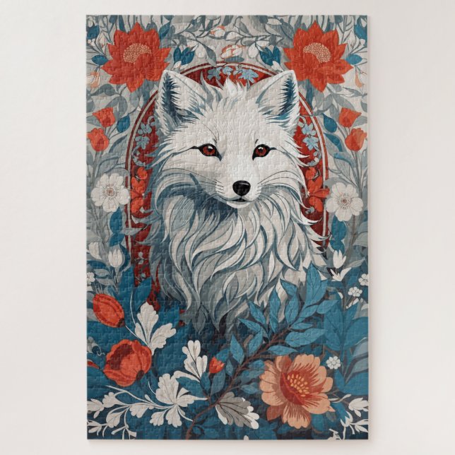 Puzzle Vida silvestre Mesmerizadora de Artic Fox (Vertical)