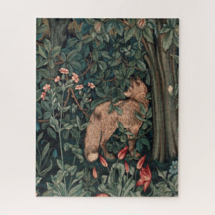 Puzzle Vida silvestre William Morris Greenery Fox