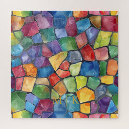 Puzzle Vidrio con manchas de arco iris acuático