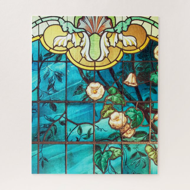 Puzzle Vidrio de Art Nouveau con aspecto de Victoriano fl (Vertical)