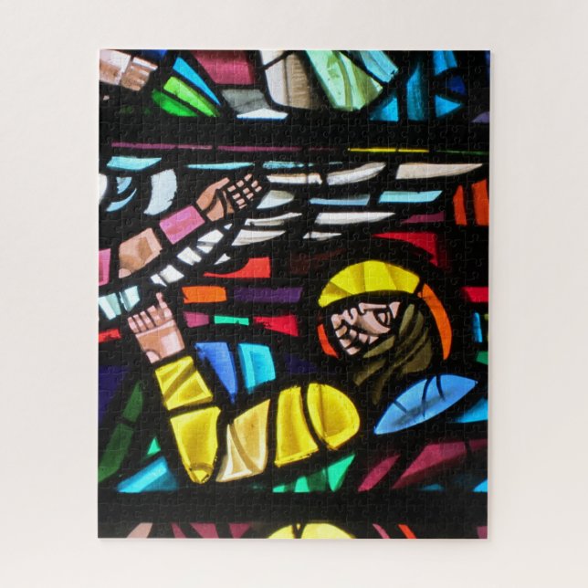 Puzzle vidrio de colores cristo (Vertical)