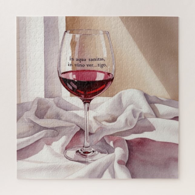 Puzzle Vidrio de vino (Vertical)
