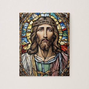 Puzzle Vidrio emplomado de Jesús en la Iglesia