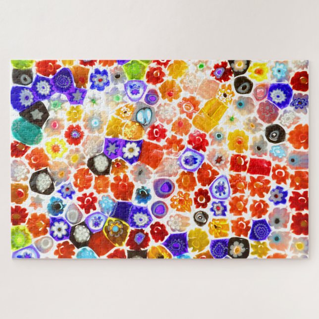 Puzzle VIDRIO FLORA VENECIANO DE 20 x 30 PULGADAS (Horizontal)