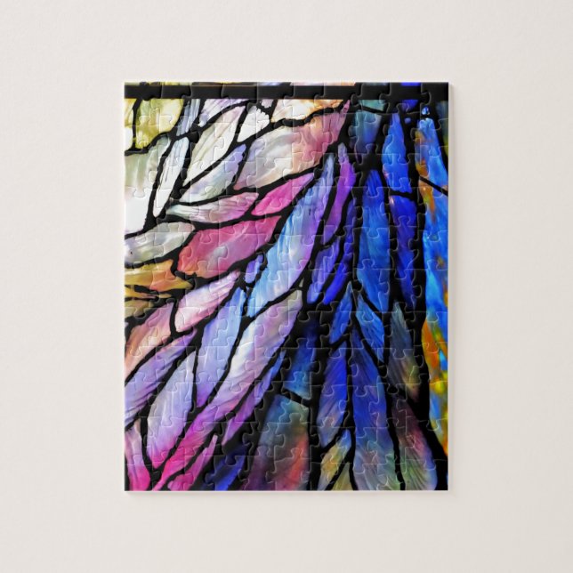 Puzzle Vidrio manchado, Tiffany - Estilo, (Vertical)
