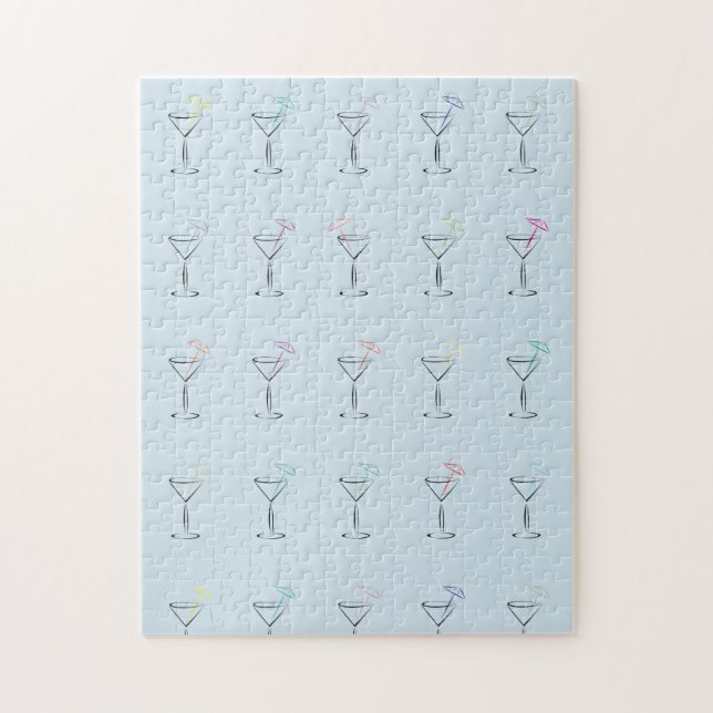Puzzle Vidrios de moda frescos de Martini (Vertical)