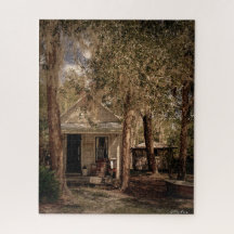 Vieja vieja Florida Rústica Cabaña de Madera