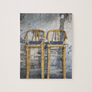 Puzzle Viejas sillas de bambú, Xitang, Zhejiang,