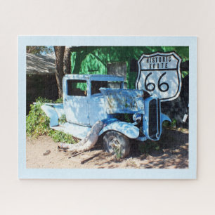 Puzzle Viejo auto en la Ruta 66