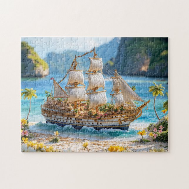 Puzzle Viejo barco de vela (Horizontal)