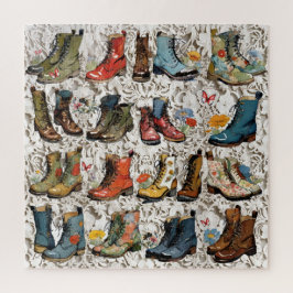 Puzzle Viejo Boots vitícolas con sabor y encaje