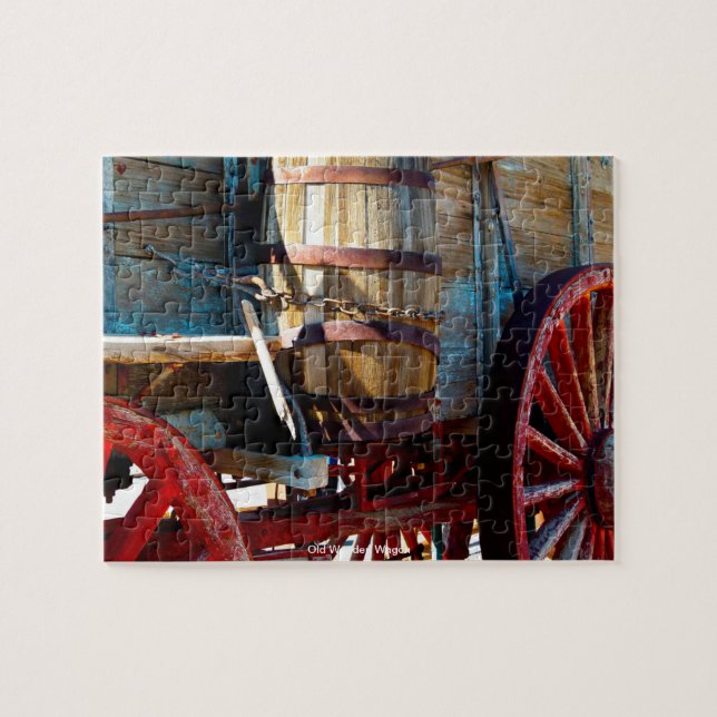 Puzzle Viejo Carro de Madera (Horizontal)