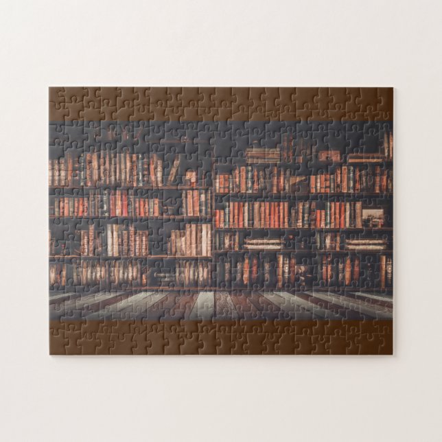 Puzzle Viejo estante de libros (Horizontal)
