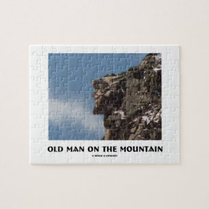 Puzzle Viejo hombre en la montaña (ilusión óptica)