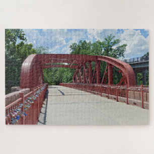 Puzzle Viejo puente rojo, Kansas City, Missouri