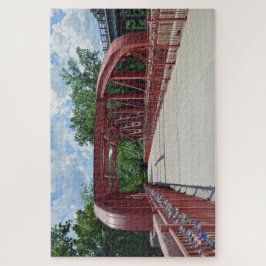 Puzzle Viejo puente rojo, Kansas City, Missouri