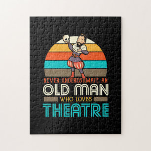 Puzzle Viejo que ama el teatro
