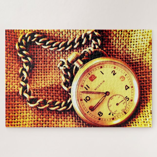 Puzzle Viejo reloj de bolsillo (Horizontal)