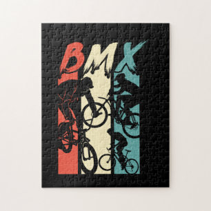Puzzle Viejo Retro BMX Bicicleta Freestyle Stunt Biker