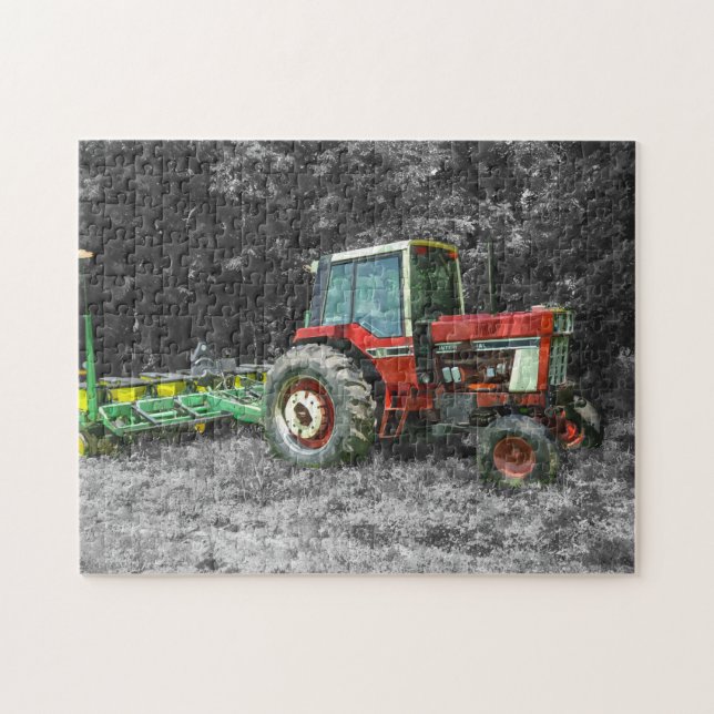 Puzzle Viejo Tractor Internacional Painterly (Horizontal)