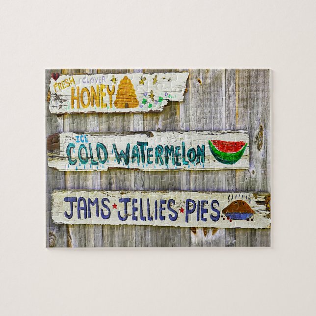 Puzzle Viejos Rótulos de cosecha (Horizontal)