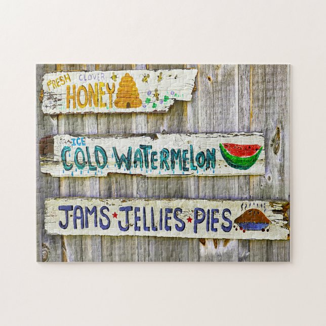 Puzzle Viejos Rótulos Vintage americanos. (Horizontal)