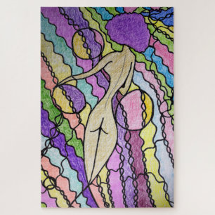 Puzzle Viento multicolor Resumen Arte moderno