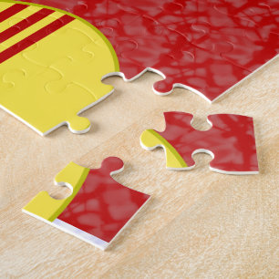 Puzzle Vietnamita del sur ángel cabello negro vestido con