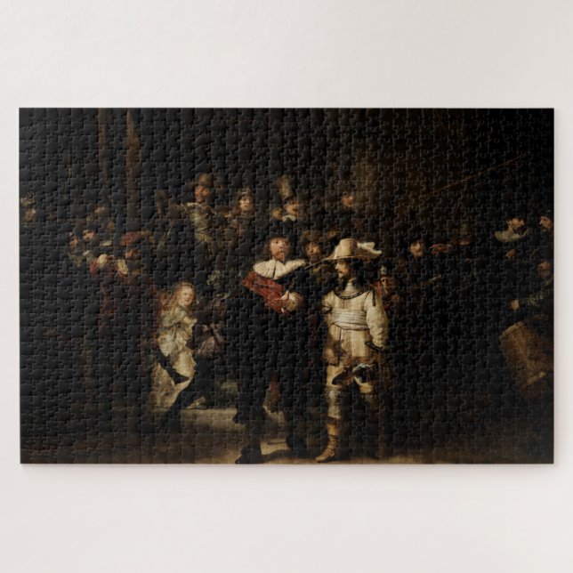 Puzzle Vigilancia nocturna por Rembrandt (Horizontal)