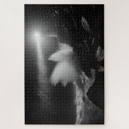 Puzzle Vigilia en faro sobre el arte monocromo en los mar