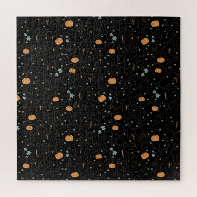 Puzzle Vigne effrayante pour Halloween Noir (Vertical)