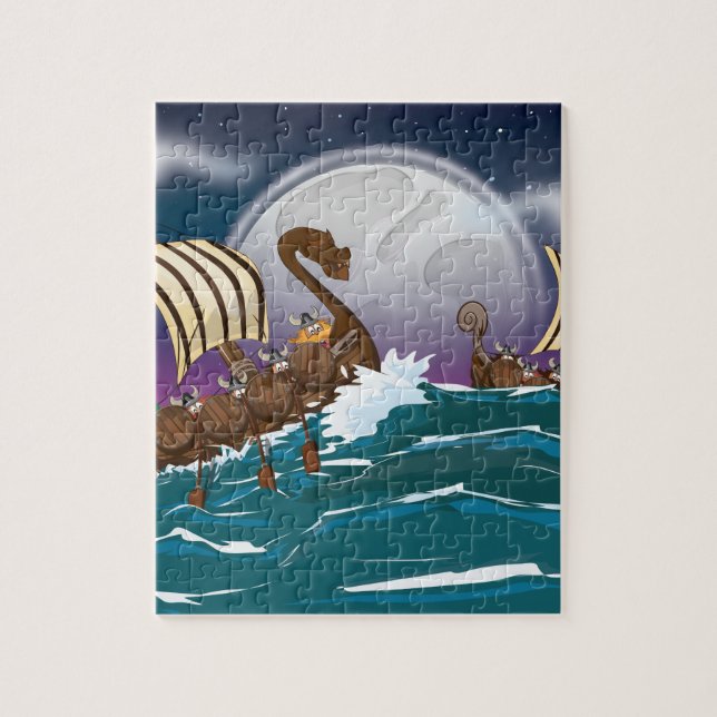 Puzzle Viking Invasion Fleet (Vertical)