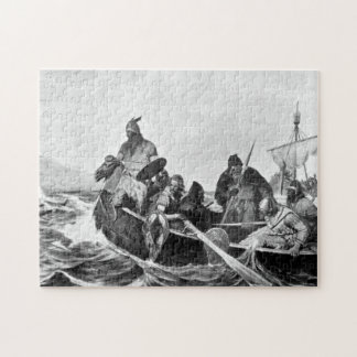 Puzzle Vikingos que aterrizan en Islandia Illustration